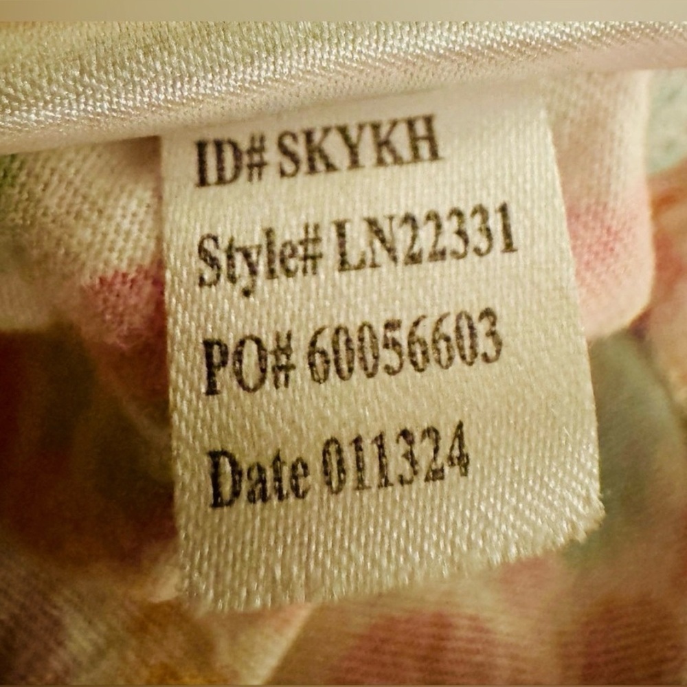 Ralph Lauren size M pink floral ruffled chemise nightgown preppy fairy cottage - Picture 6 of 11